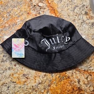 Juicy Couture Kids Black Bucket Hat